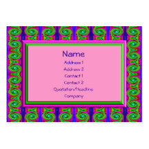 bright curls abstract business cards