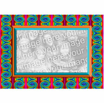 bright curls photo frame photo cutout