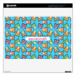 Bright Cute Owls Personalized MacBook Air Skin