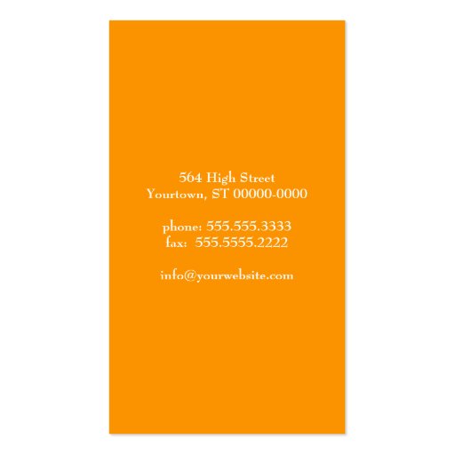 Bright Daisy Business Card (back side)