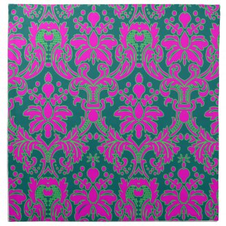 Bright Damask Cloth Napkin