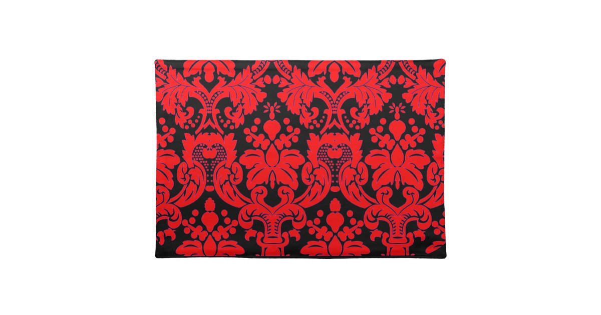Bright Damask Placemat Zazzle