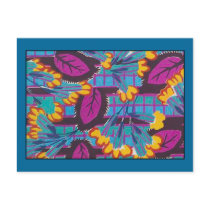 Bright Deco Floral Postcards