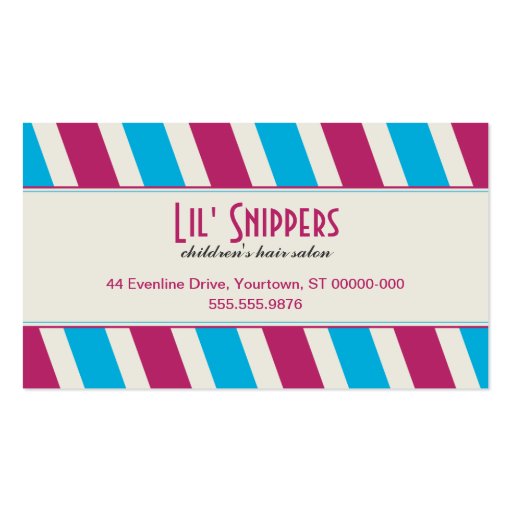 Bright Diagonals Appointment Business Card