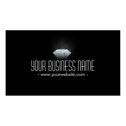 Bright Diamond In The Dark Jeweller Business Card (front side)