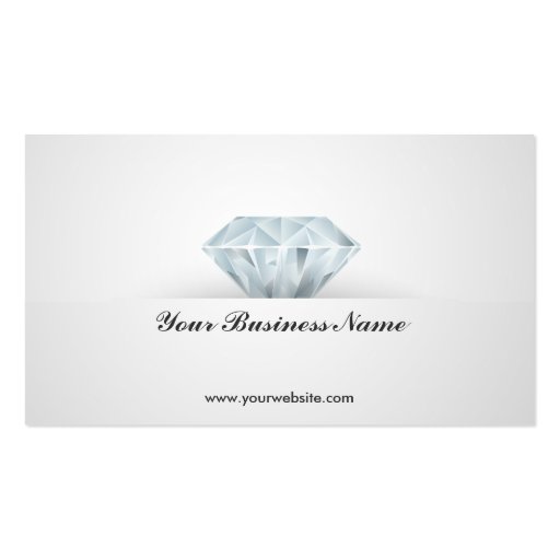 Bright Diamond Jewellery Business Card (front side)