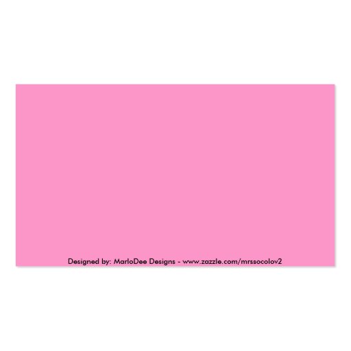 Bright Diamond Pattern Business Card Template (back side)