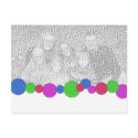 Bright Dots Photo Template postcards by HeartsinFocus Bright Dots Photo Template postcards