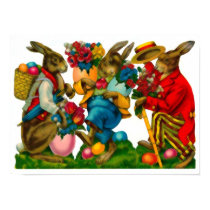 Bright Easter Bunnies posters