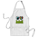 Bright Eye Heart I Love Android Apron