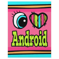 Bright Eye Heart I Love Android Flyer