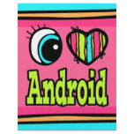 Bright Eye Heart I Love Android Flyer