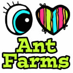 Bright Eye Heart I Love Ant Farms Cut Out