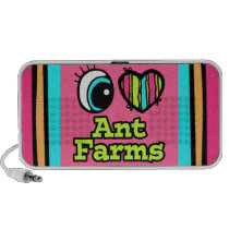 Bright Eye Heart I Love Ant Farms Notebook Speaker