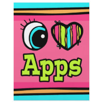 Bright Eye Heart I Love Apps Custom Flyer
