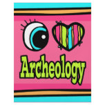 Bright Eye Heart I Love Archeology Custom Flyer