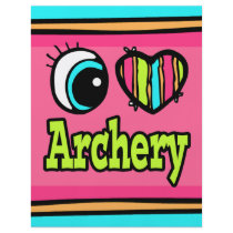 Bright Eye Heart I Love Archery Personalized Flyer
