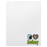 Bright Eye Heart I Love Archery Letterhead Template