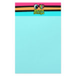 Bright Eye Heart I Love Bacon Strips Custom Stationery