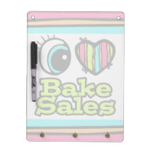 Bright Eye Heart I Love Bake Sales Dry Erase Boards