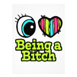 Bright Eye Heart I Love Being a Bitch Personalized Invitation