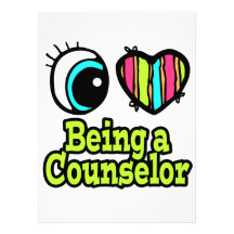 Bright Eye Heart I Love Being a Counselor Personalized Invitations