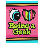 Bright Eye Heart I Love Being a Geek flyers