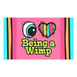 Bright Eye Heart I Love Being a Wimp stickers