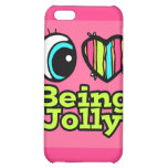 Bright Eye Heart I Love Being Jolly Case For iPhone 5C