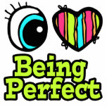 Bright Eye Heart I Love Being Perfect Photo Cut Outs