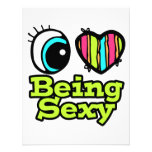 Bright Eye Heart I Love Being Sexy Personalized Announcements