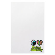 Bright Eye Heart I Love Being Sneaky Stationery Paper