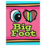 Bright Eye Heart I Love Big Foot Custom Flyer