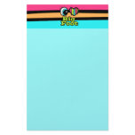 Bright Eye Heart I Love Big Foot Customized Stationery
