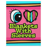 Bright Eye Heart I Love Blankets With Sleeves flyers
