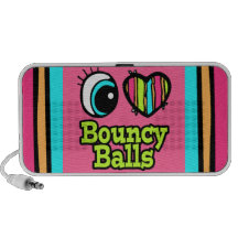 Bright Eye Heart I Love Bouncy Ball Travel Speaker