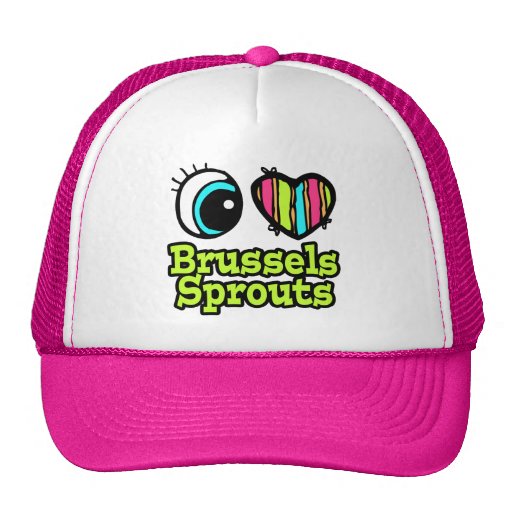 Bright Eye Heart I Love Brussels Sprouts Trucker Hats