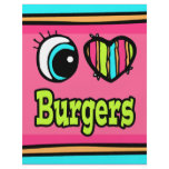 Bright Eye Heart I Love Burgers Flyer