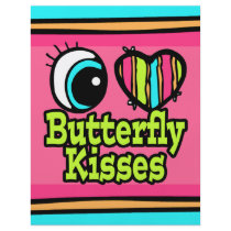 Bright Eye Heart I Love Butterfly Kisses Full Color Flyer