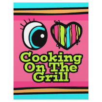 Bright Eye Heart I Love Cooking on the Grill Personalized Flyer