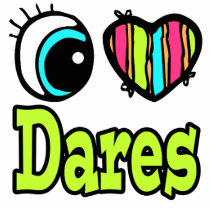 Bright Eye Heart I Love Dares Photo Cutouts