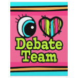 Bright Eye Heart I Love Debate Team flyers