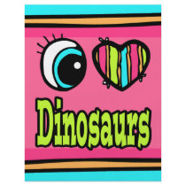 Bright Eye Heart I Love Dinosaurs Custom Flyer