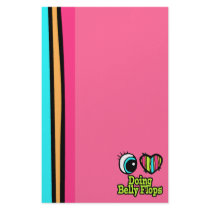 Bright Eye Heart I Love Doing Belly Flops Stationery Design
