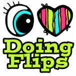 Bright Eye Heart I Love Doing Flips Photo Cutouts