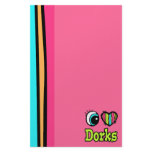 Bright Eye Heart I Love Dorks Personalized Stationery