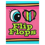 Bright Eye Heart I Love Flip Flops Personalized Flyer