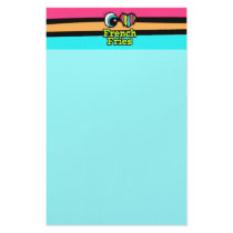 Bright Eye Heart I Love French Fries Stationery Paper