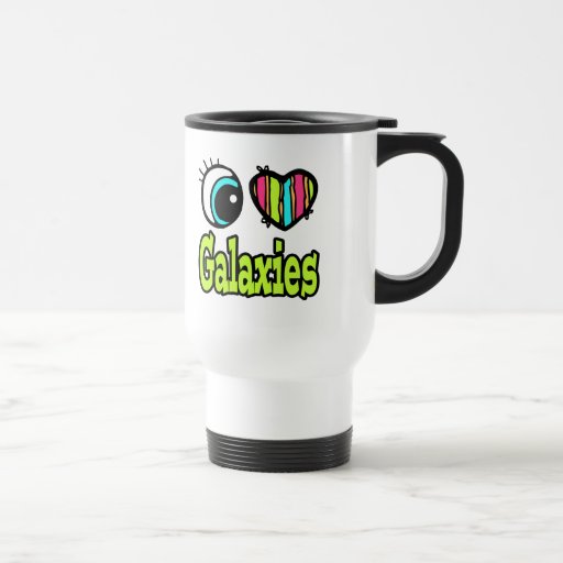 Bright Eye Heart I Love Galaxies Mugs