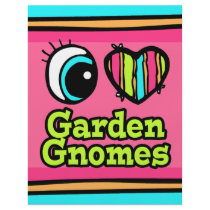 Bright Eye Heart I Love Garden Gnomes Full Color Flyer